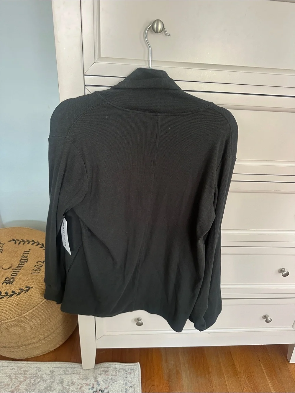 BNWT Athleta Women's Deep Forest Green Draped Open-Front Cardigan